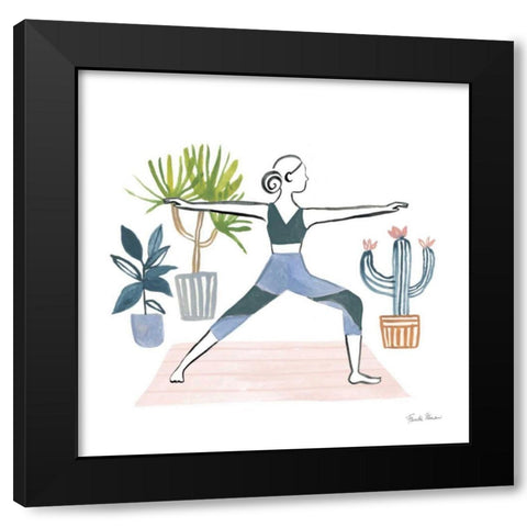 Self Care I Black Modern Wood Framed Art Print by Zaman, Farida