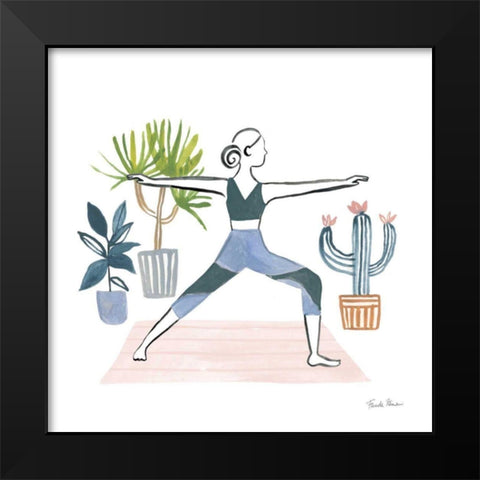 Self Care I Black Modern Wood Framed Art Print by Zaman, Farida
