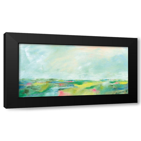 Colorful Horizon Black Modern Wood Framed Art Print with Double Matting by Schlabach, Sue