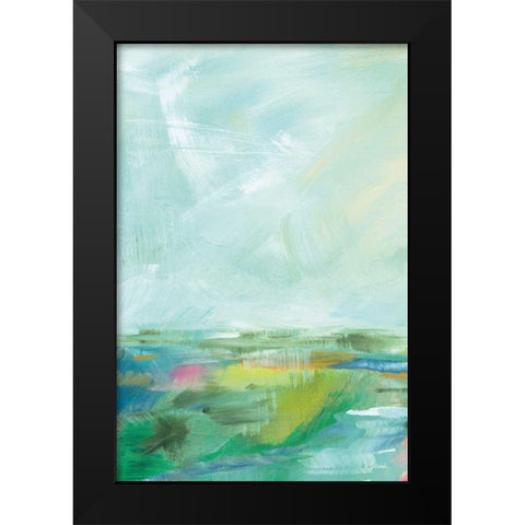 Colorful Horizon Vertical Crop I Black Modern Wood Framed Art Print by Schlabach, Sue