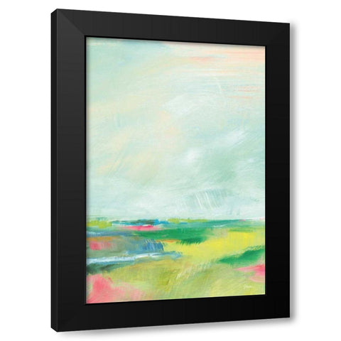 Colorful Horizon Vertical Crop II Black Modern Wood Framed Art Print with Double Matting by Schlabach, Sue