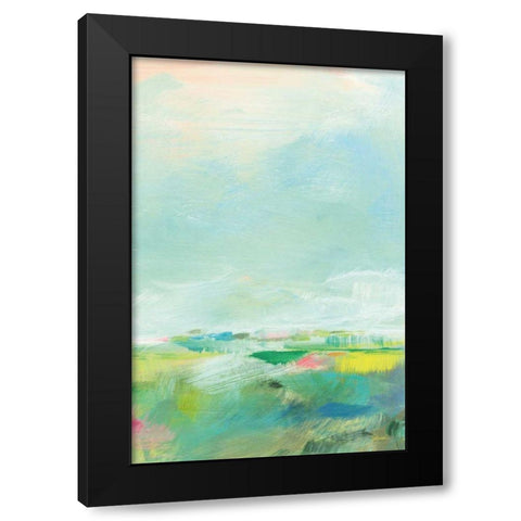 Colorful Horizon Vertical Crop III Black Modern Wood Framed Art Print with Double Matting by Schlabach, Sue