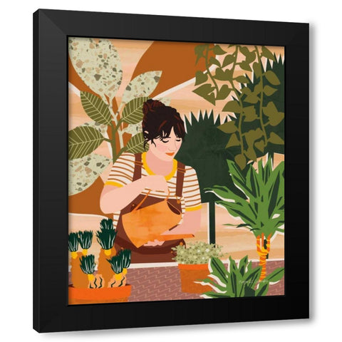 A Balanced Self II Black Modern Wood Framed Art Print by Gallagher, Megan