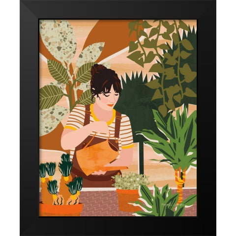 A Balanced Self II Black Modern Wood Framed Art Print by Gallagher, Megan