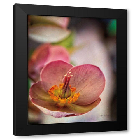 Lenton Rose III Black Modern Wood Framed Art Print by Van Swearingen, Debra