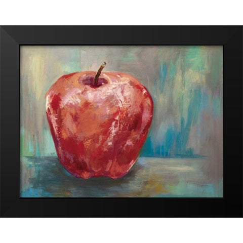 Red Apple Crop Black Modern Wood Framed Art Print by Vertentes, Jeanette