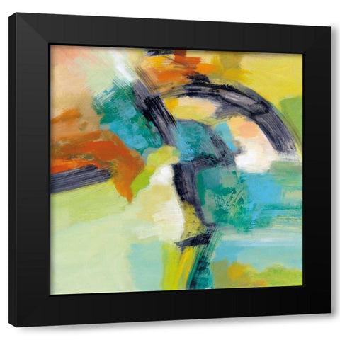 Rainbow on the Asphalt Black Modern Wood Framed Art Print by Vassileva, Silvia