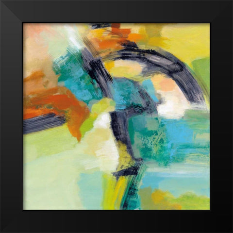 Rainbow on the Asphalt Black Modern Wood Framed Art Print by Vassileva, Silvia
