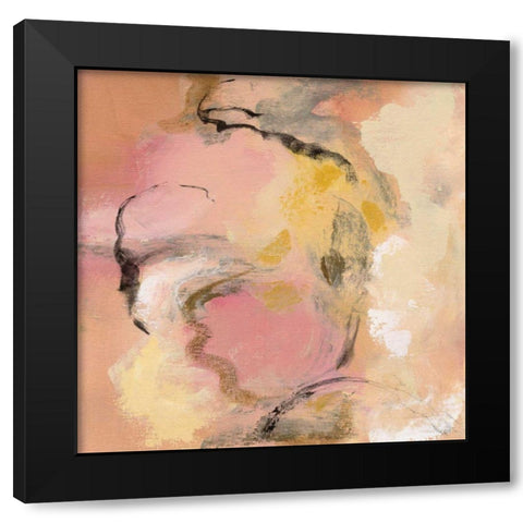 Peony Aroma II Black Modern Wood Framed Art Print by Vassileva, Silvia