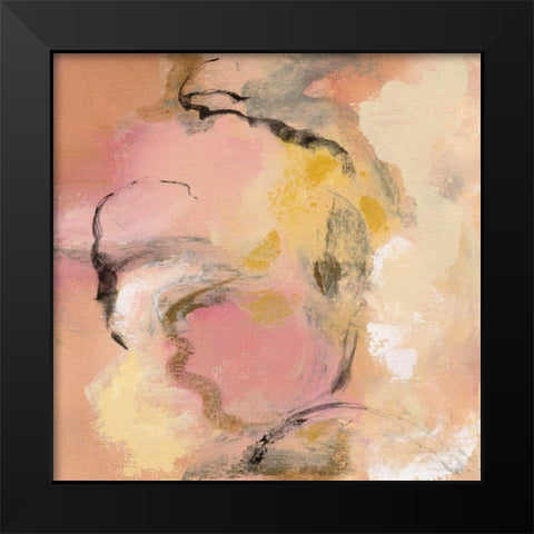 Peony Aroma II Black Modern Wood Framed Art Print by Vassileva, Silvia