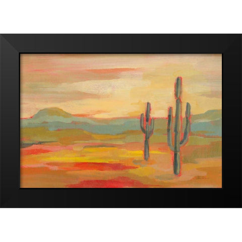 Desert Saguaro Black Modern Wood Framed Art Print by Vassileva, Silvia