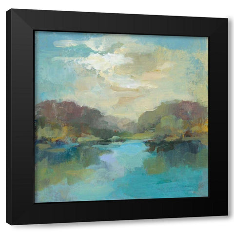 Mini Landscape Black Modern Wood Framed Art Print with Double Matting by Vassileva, Silvia