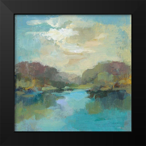 Mini Landscape Black Modern Wood Framed Art Print by Vassileva, Silvia