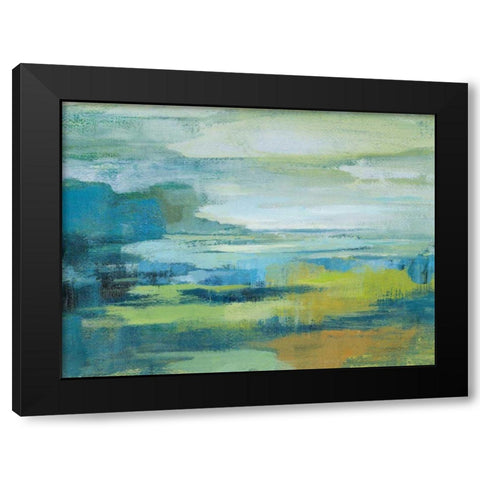 Early Spring Lake Black Modern Wood Framed Art Print by Vassileva, Silvia