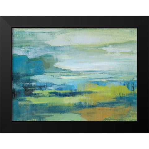 Early Spring Lake Black Modern Wood Framed Art Print by Vassileva, Silvia