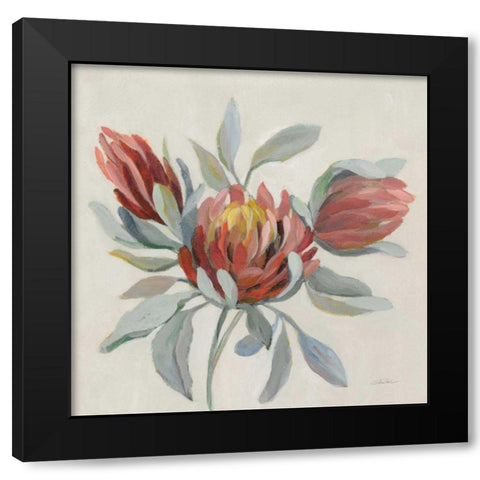 Field Bloom I Black Modern Wood Framed Art Print by Vassileva, Silvia