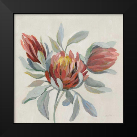 Field Bloom I Black Modern Wood Framed Art Print by Vassileva, Silvia