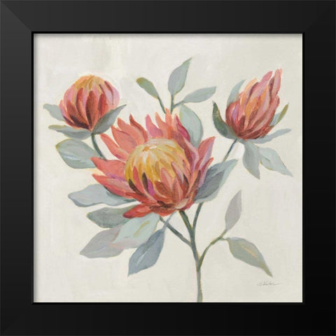 Field Bloom II Black Modern Wood Framed Art Print by Vassileva, Silvia