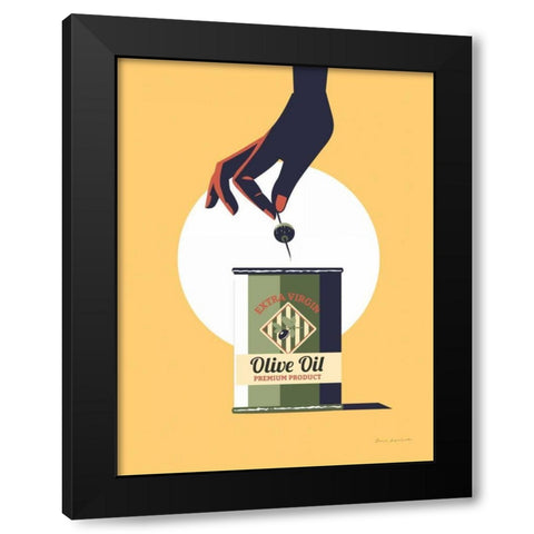 Olive Oil Black Modern Wood Framed Art Print with Double Matting by Escalante, Omar