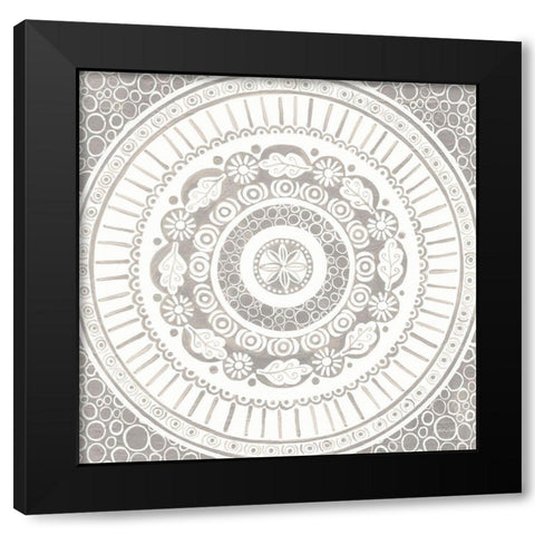 Hemma IV Neutral Crop Black Modern Wood Framed Art Print with Double Matting by Lovell, Kathrine