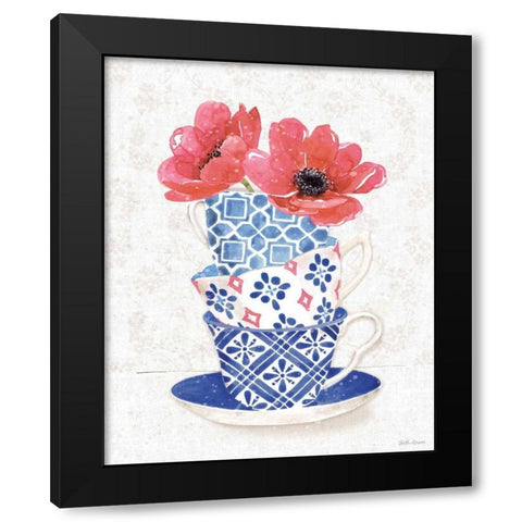 From the East VII Black Modern Wood Framed Art Print by Grove, Beth