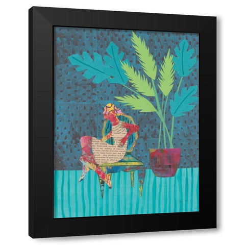 Home Oasis Black Modern Wood Framed Art Print with Double Matting by Prahl, Courtney