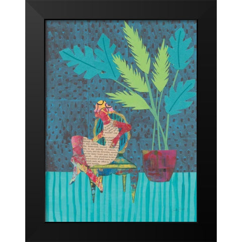 Home Oasis Black Modern Wood Framed Art Print by Prahl, Courtney