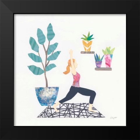 Namaste I Black Modern Wood Framed Art Print by Prahl, Courtney