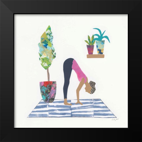 Namaste III Black Modern Wood Framed Art Print by Prahl, Courtney