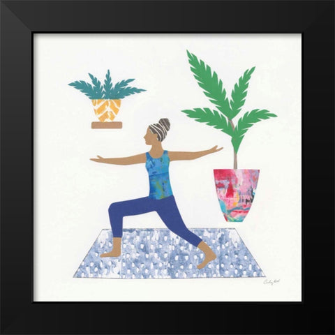 Namaste IV Black Modern Wood Framed Art Print by Prahl, Courtney