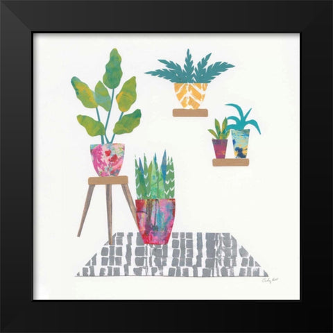 Namaste V Black Modern Wood Framed Art Print by Prahl, Courtney
