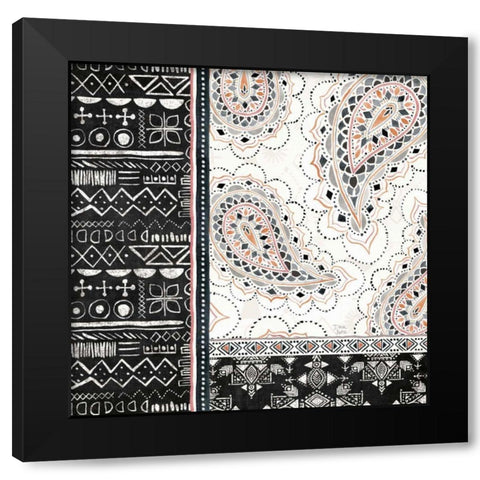 Kasbah Crush III Black Modern Wood Framed Art Print by June, Dina