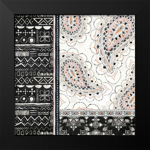 Kasbah Crush III Black Modern Wood Framed Art Print by June, Dina