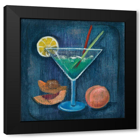 Cheers II Black Modern Wood Framed Art Print by Vassileva, Silvia