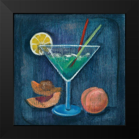 Cheers II Black Modern Wood Framed Art Print by Vassileva, Silvia