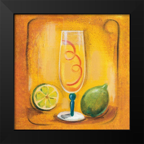 Cheers VI Black Modern Wood Framed Art Print by Vassileva, Silvia