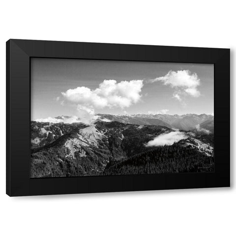 Olympic Mountains II Black Modern Wood Framed Art Print with Double Matting by Marshall, Laura