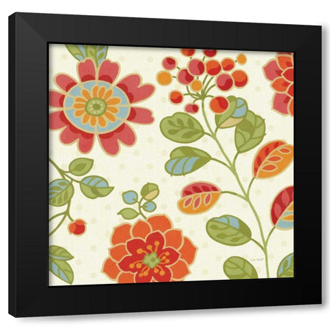 Summer Palette I Black Modern Wood Framed Art Print with Double Matting by Audit, Lisa