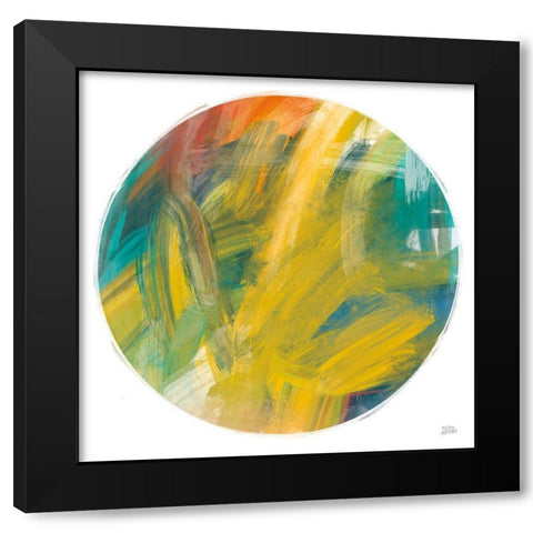 Spectrum Sphere Black Modern Wood Framed Art Print with Double Matting by Averinos, Melissa