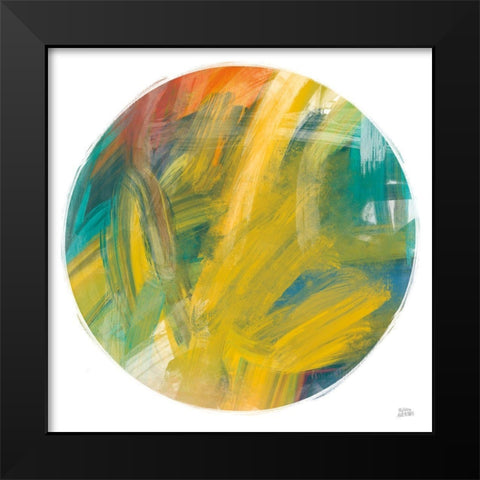 Spectrum Sphere Black Modern Wood Framed Art Print by Averinos, Melissa