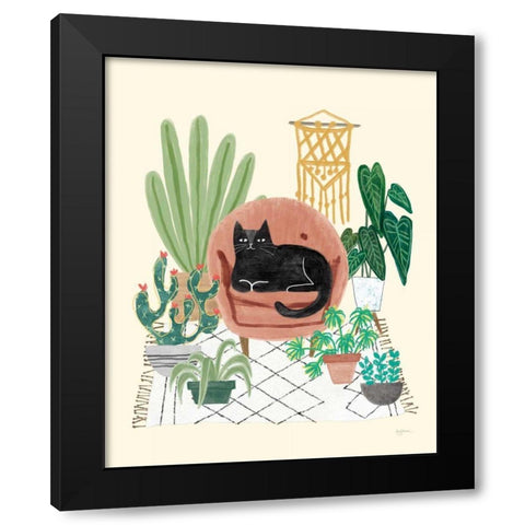 Urban Jungle III Black Modern Wood Framed Art Print with Double Matting by Urban, Mary