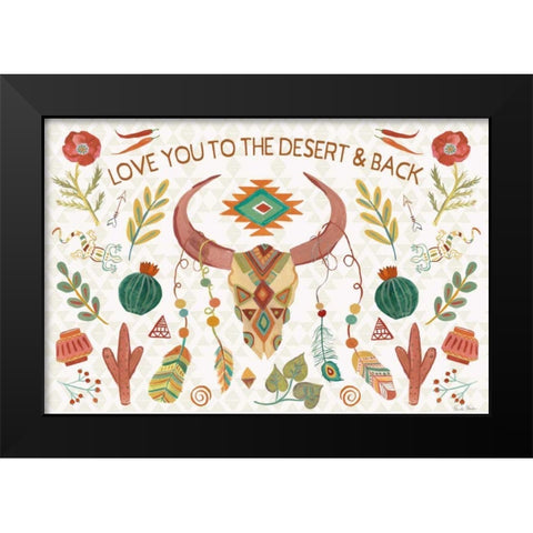 Southwest Vibes I Black Modern Wood Framed Art Print by Zaman, Farida