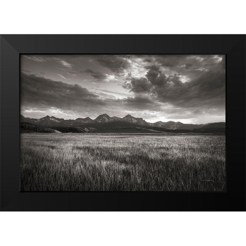 Stanley Basin Sawtooth Mountains Idaho Black Modern Wood Framed Art Print by Majchrowicz, Alan