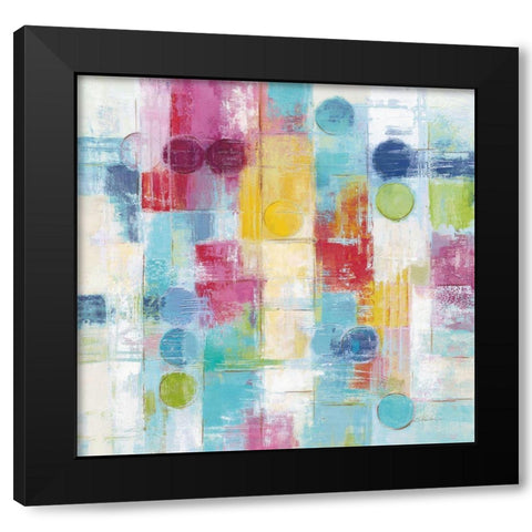 Summer Rain Bright Black Modern Wood Framed Art Print with Double Matting by Vassileva, Silvia