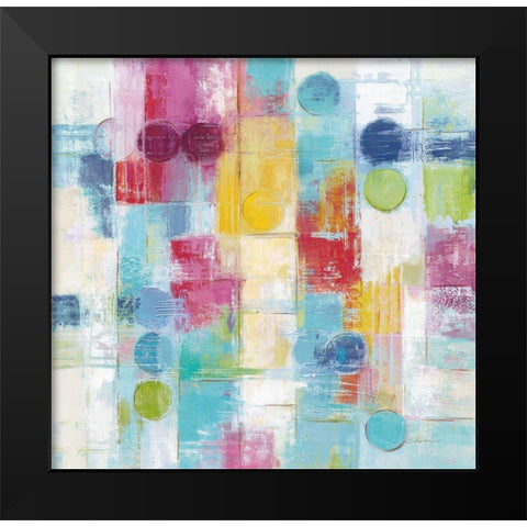 Summer Rain Bright Black Modern Wood Framed Art Print by Vassileva, Silvia