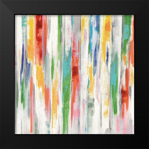 Spring Window Bright Black Modern Wood Framed Art Print by Vassileva, Silvia