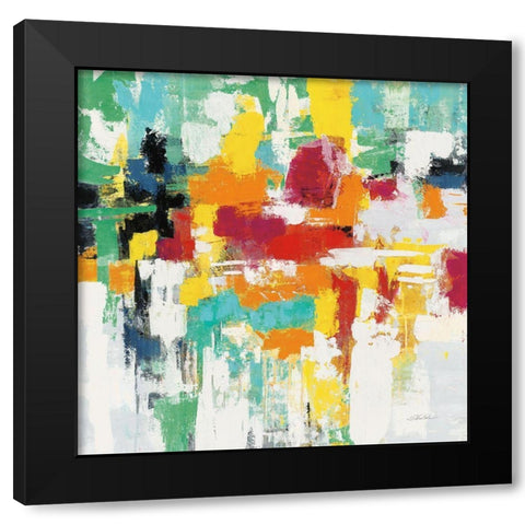 Summer Silk Road Warm Black Modern Wood Framed Art Print with Double Matting by Vassileva, Silvia
