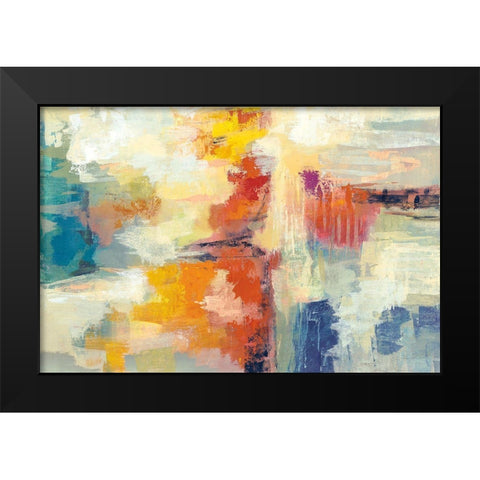 Bright Coral Reef Black Modern Wood Framed Art Print by Vassileva, Silvia