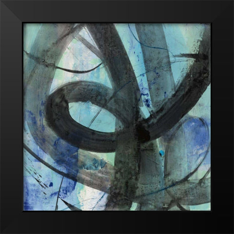 Into the Deep II Black Modern Wood Framed Art Print by Hristova, Albena