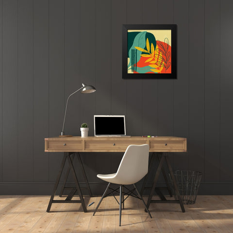 Mid Century Modern II Black Modern Wood Framed Art Print by Thorns, Becky